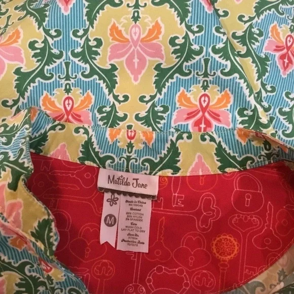 𝅺MATILDA Jane | cotton tie in the back tunic top Size Medium - Picture 5 of 5